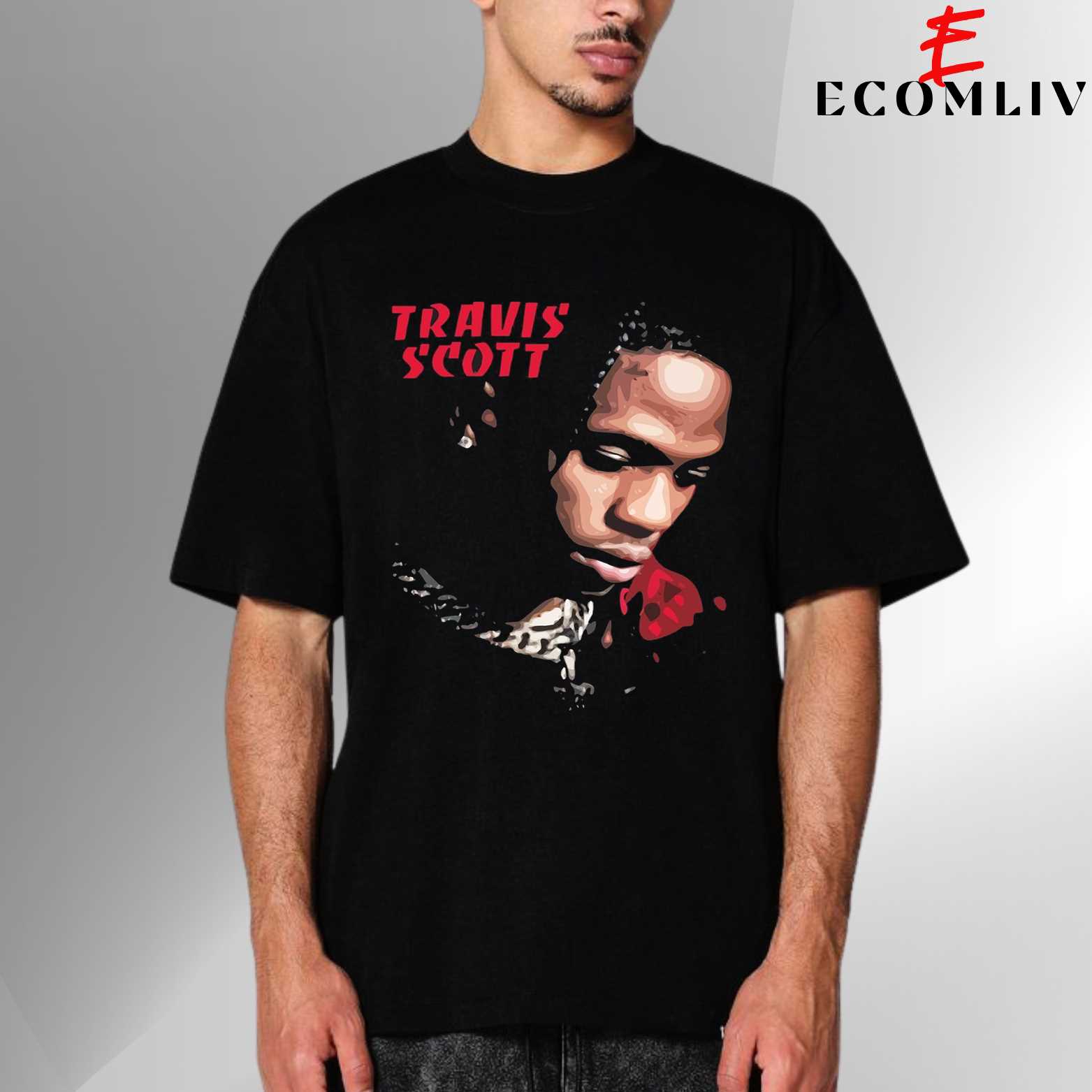 Travis Scott Retro T-Shirt, 90s Concert Vibe T-Shirt